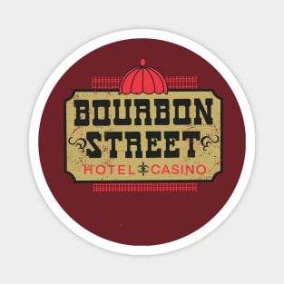 Retro Vintage Bourbon Street Hotel and Casino Las Vegas Magnet